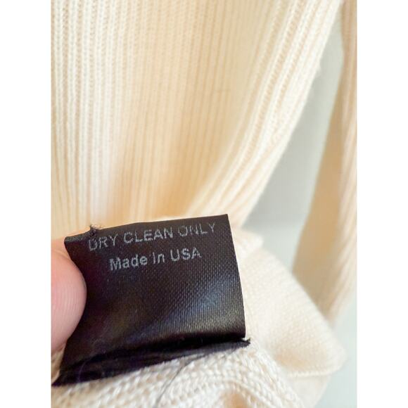 Jenni Kayne | Silk Cashmere Blend Cream Long Cardigan | Sz M - Picture 8 of 9